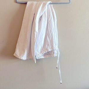 Worn once white Pants (with white shorts under)